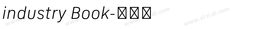 industry Book字体转换 industry Book字体转换